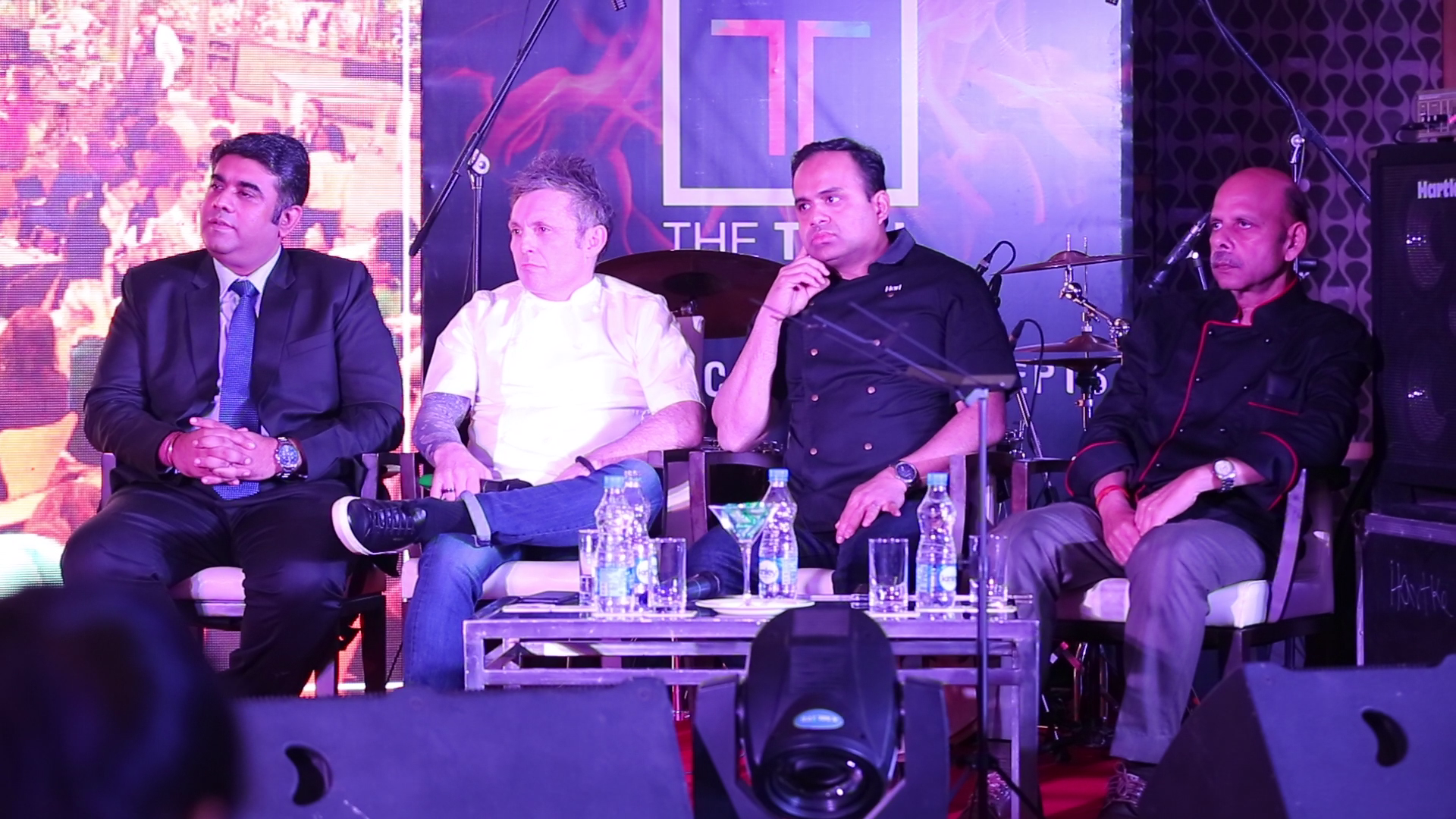 L-R Amit Suri, Chefs Adam Simmonds, Hari Nayak and Amit Tyagi